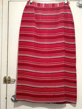 NEW CHADWICK'S STRIPED SILK MAXI SKIRTS SIZE 30
